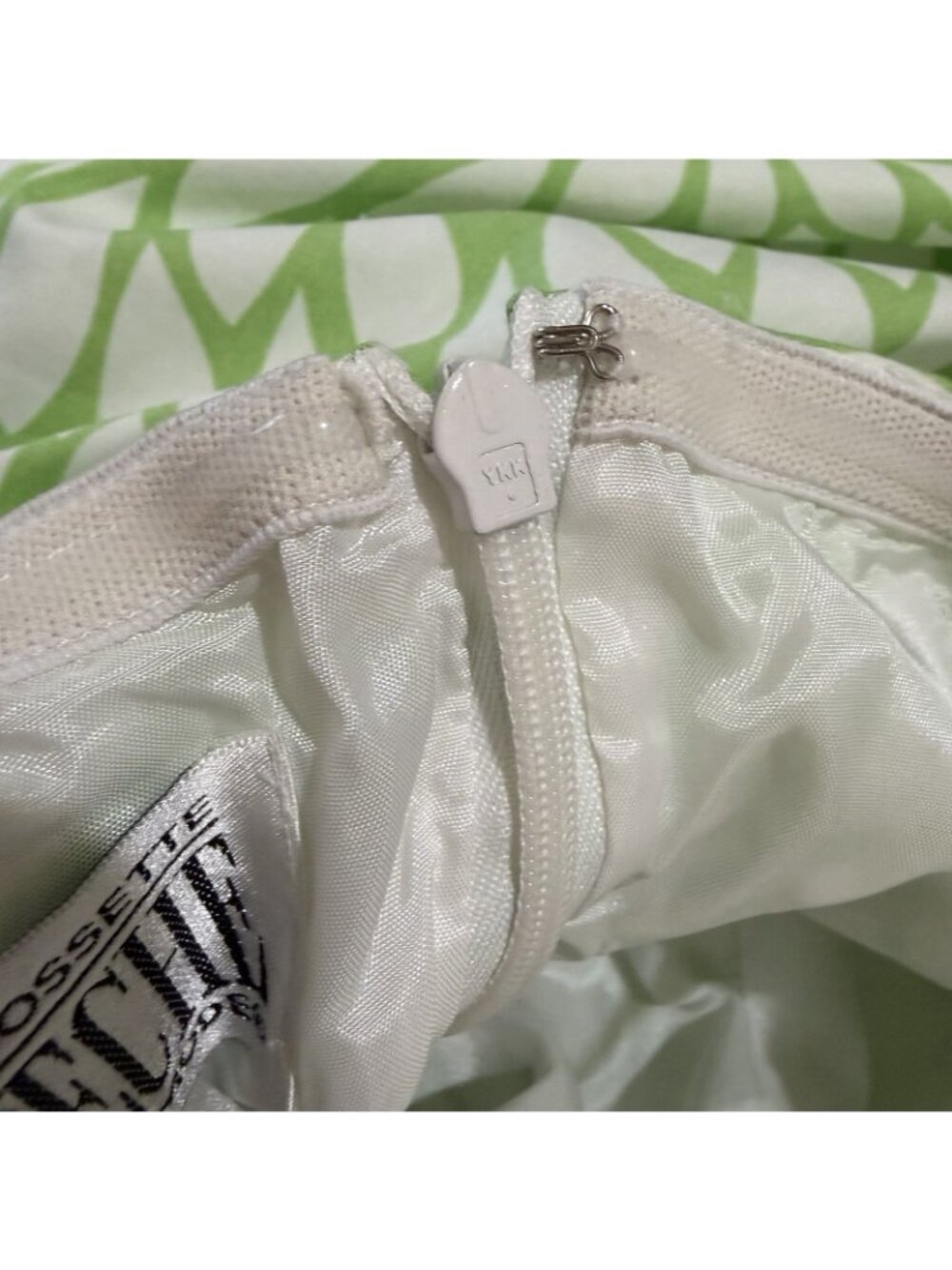 Yves Cossette Depeche Mode Women’s Size 12 Green White Floral Halter Fit Flare - Picture 13 of 13